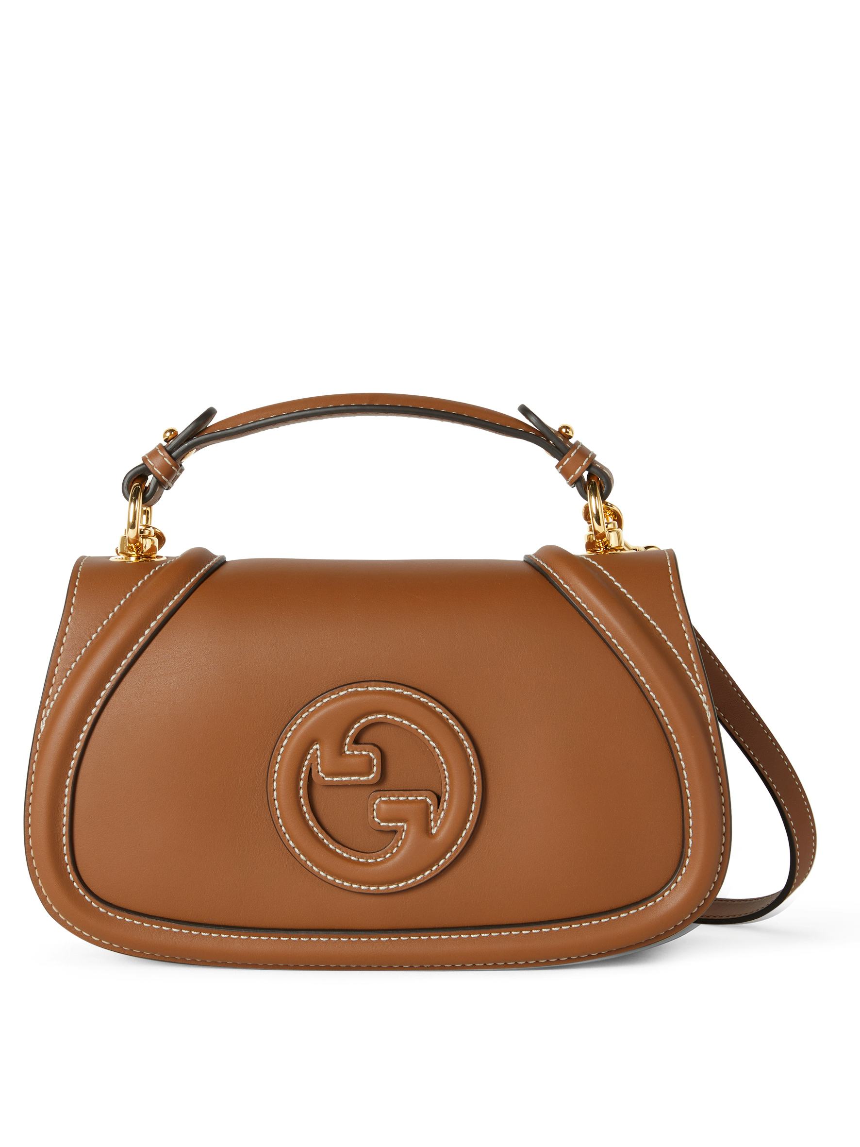 Blondie Small Top-Handle Bag in Brown