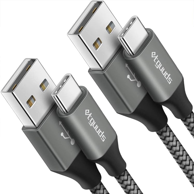 etguuds USB-A To Type C Charger Cords (2-Pack)