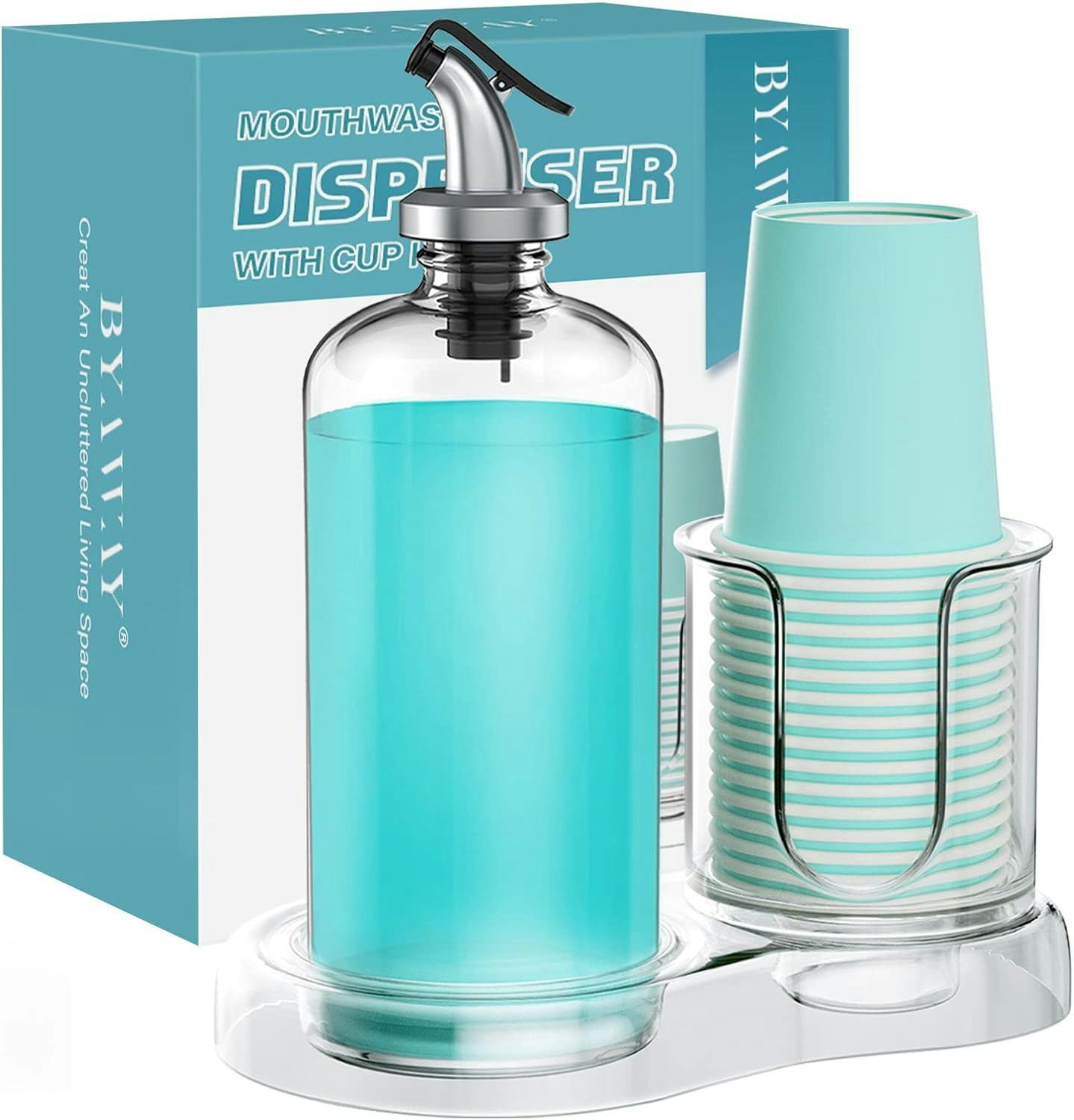 BYAWAY Mouthwash Dispenser