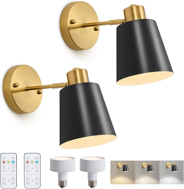 Vitnucrol Battery-Operated Wall Sconces (2-Pack)