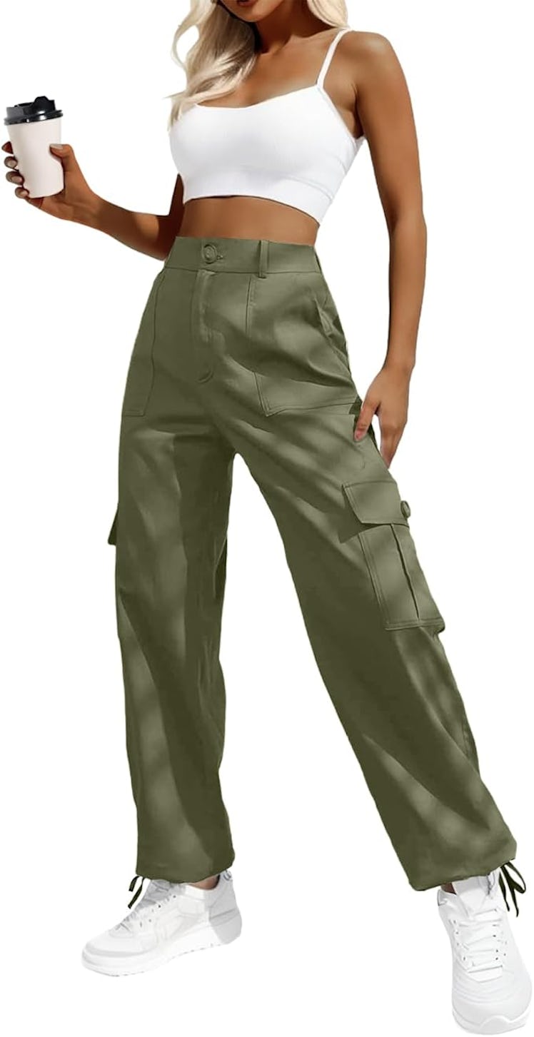 Lepunuo High-Waisted Cargo Pants