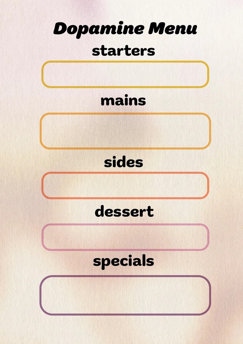 Dopamine Menu Template