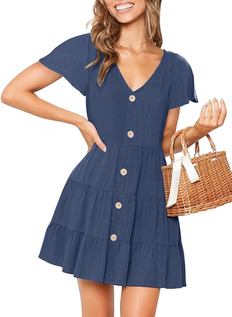 MITILLY Button Down Dress