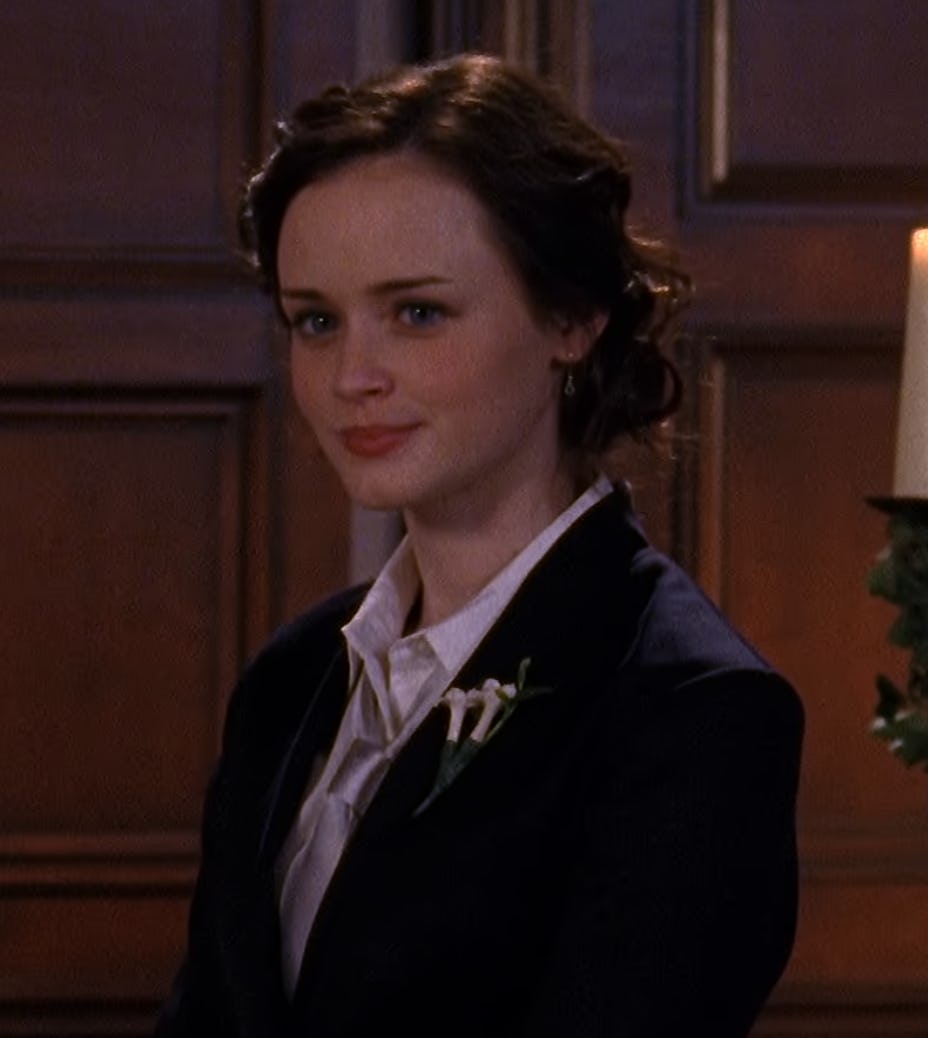 Rory on Gilmore Girls. Screenshot via Netflix