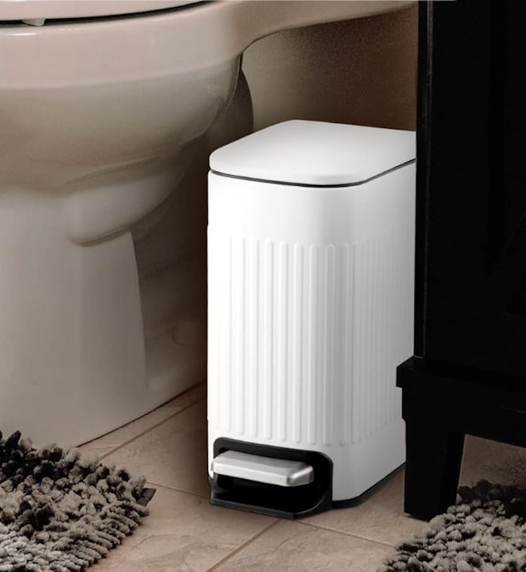 TrashAid Slim Bathroom Trash Can