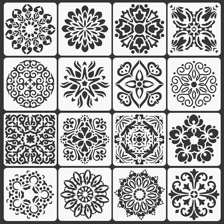 Mr. Pen Mandala Stencils (16 pieces)