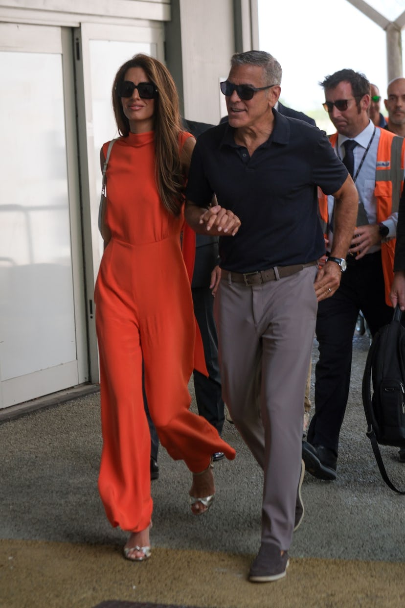 Amal and George Clooney at the Venice Film Festival.