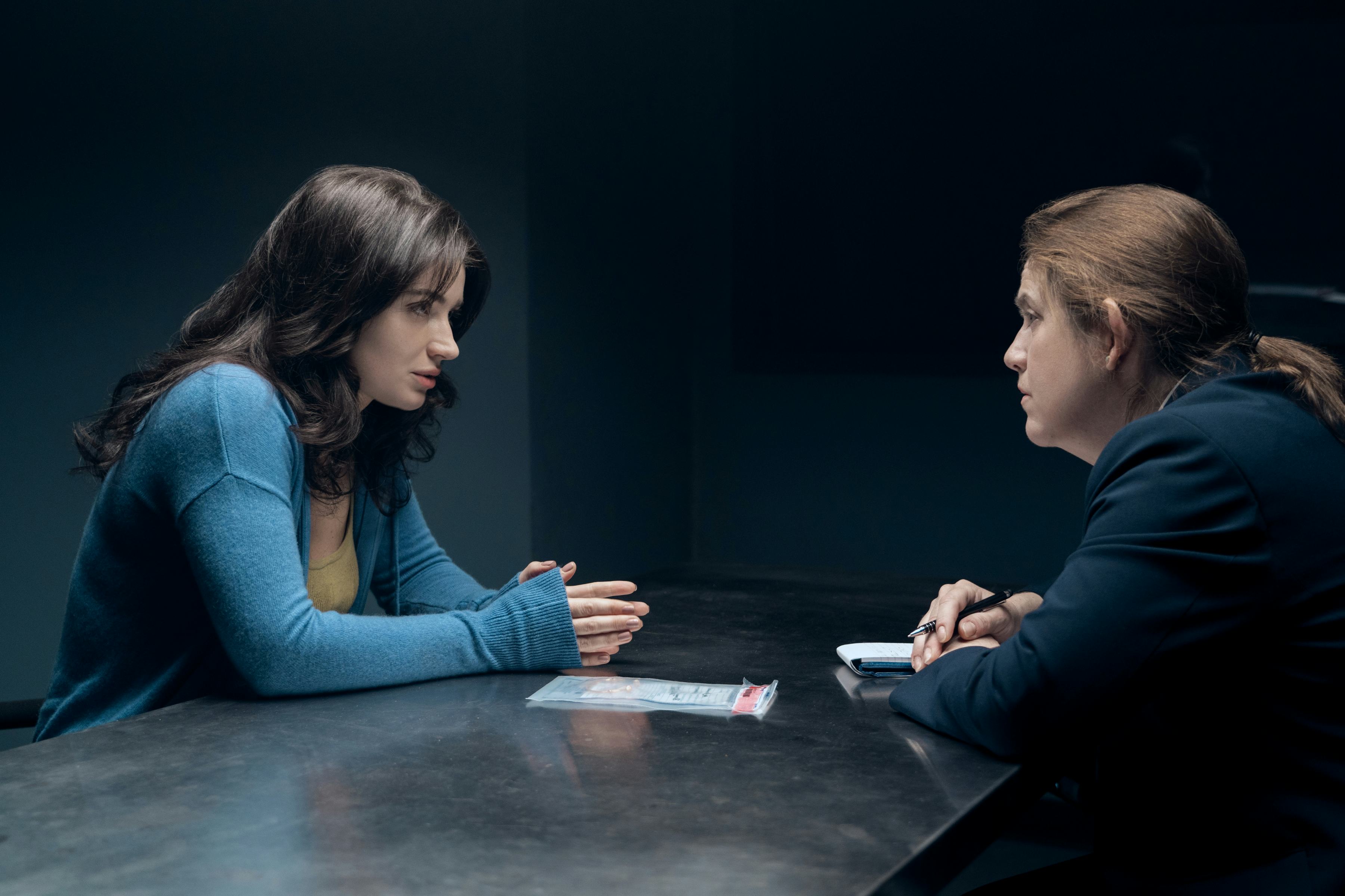 Eve Hewson and Donna Lynne Champlin on The Perfect Couple. Photo via Netflix