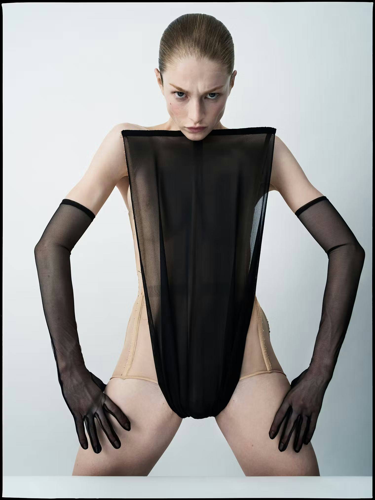 Hunter Schafer frees the nip for W Magazine