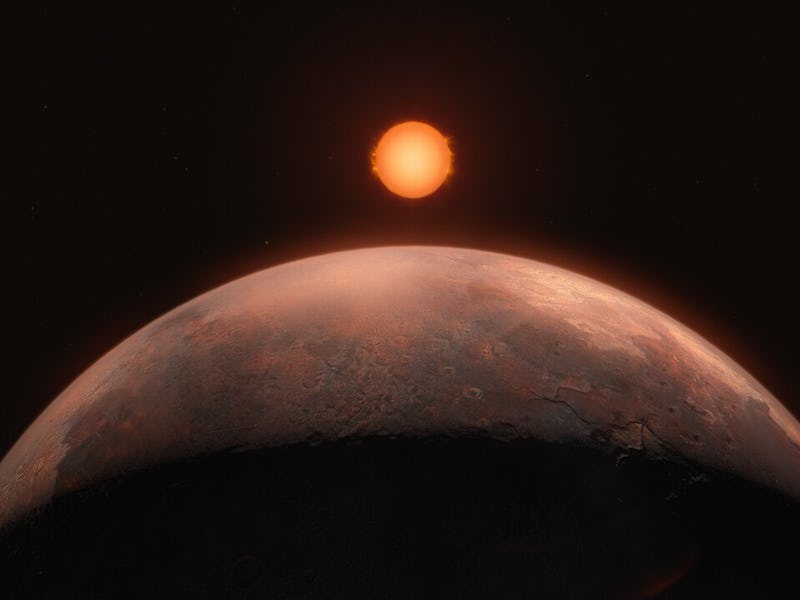 The rocky planet around a red dwarf star is pretty close to home.