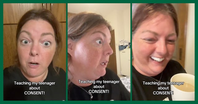 Mom and comedian Mel Moon shared how she uses the tea analogy to talk about consent with her teenage...