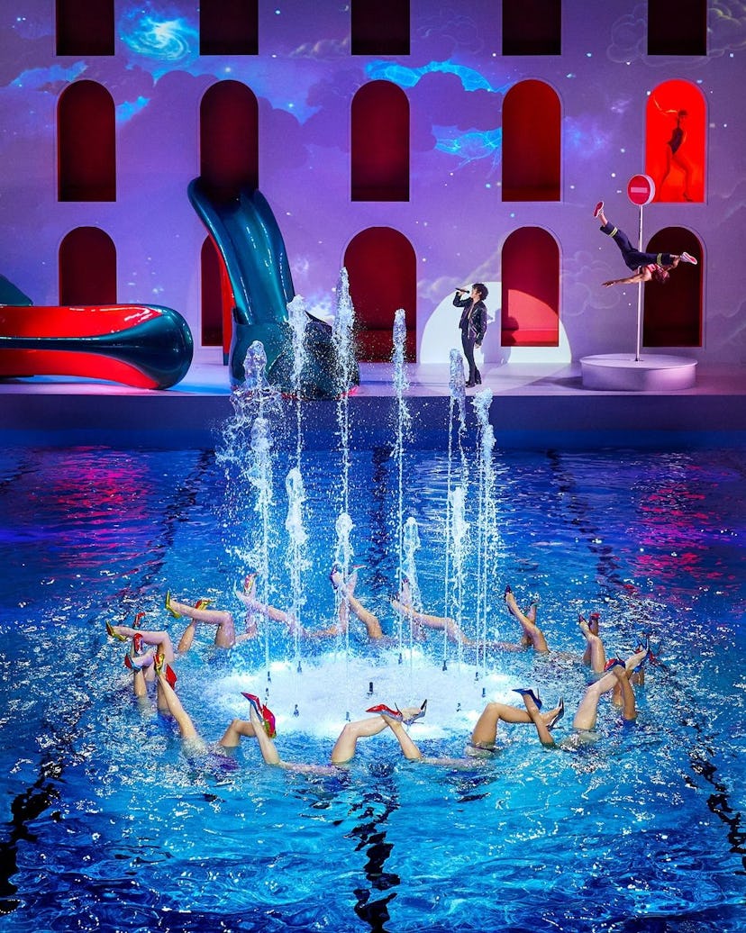 Louboutin’s Spring/Summer 2025 set design.