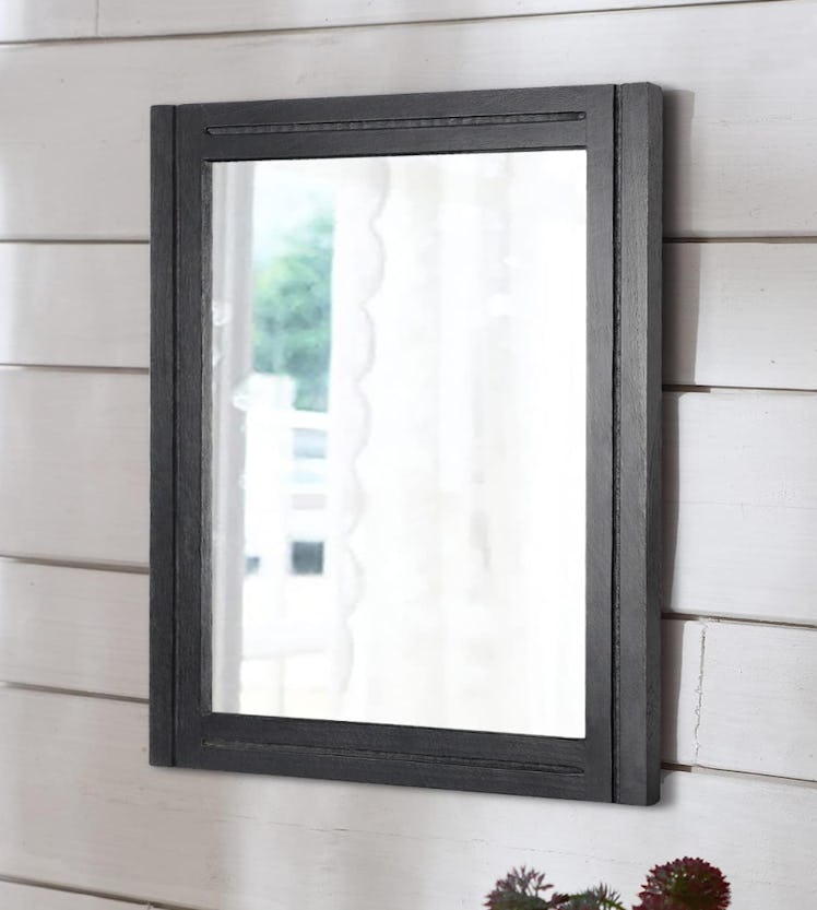  AAZZKANG Wood Framed Mirror