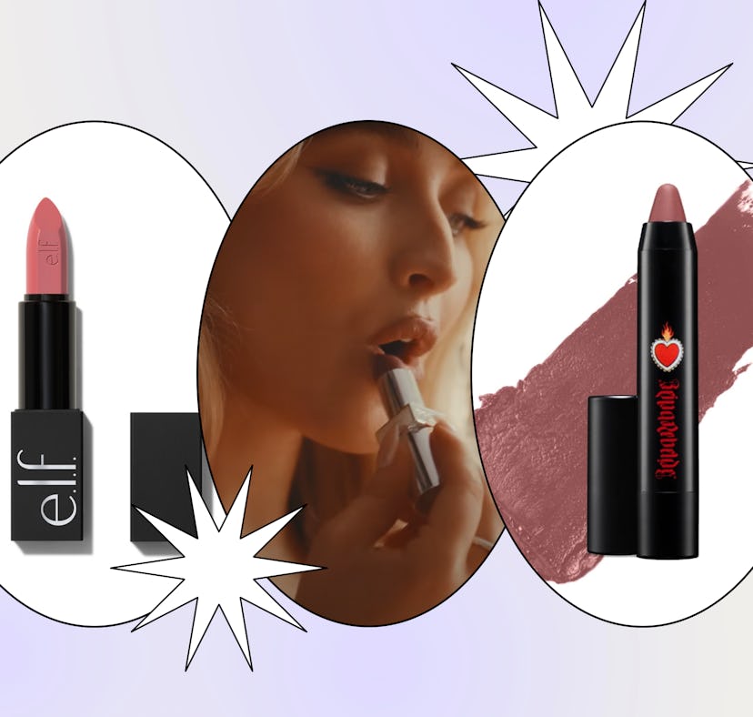 mauve lipstick shades and Sabrina Carpenter.