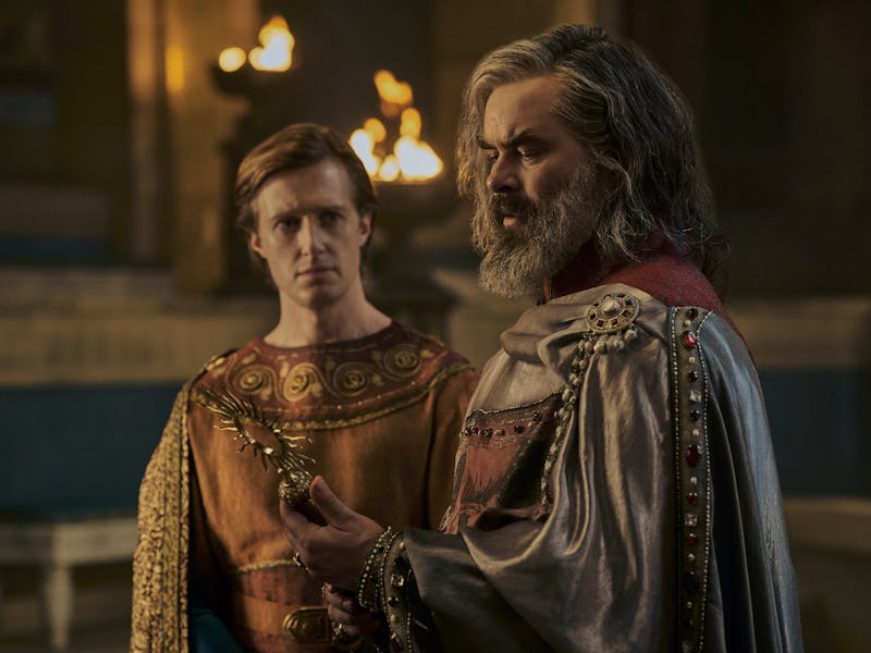 Leon Wadham and Trystan Gravelle in The Lord of the Rings: The Rings of Power