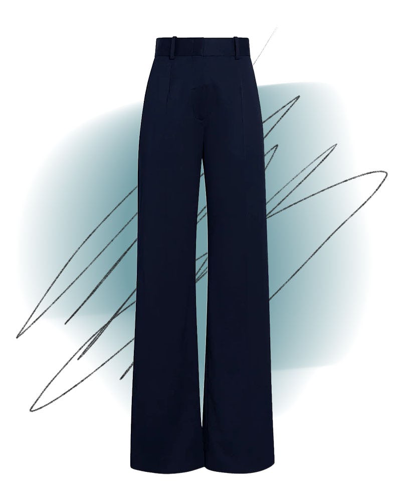 Wide Leg Suit Pant