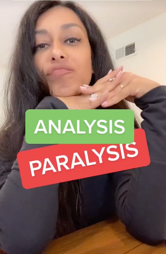 What is analysis paralysis?