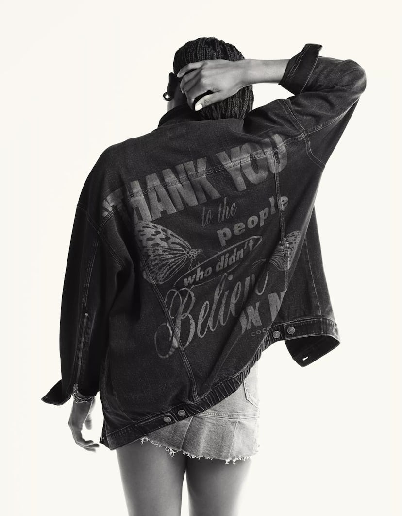 Coco Gauff’s American Eagle jacket.