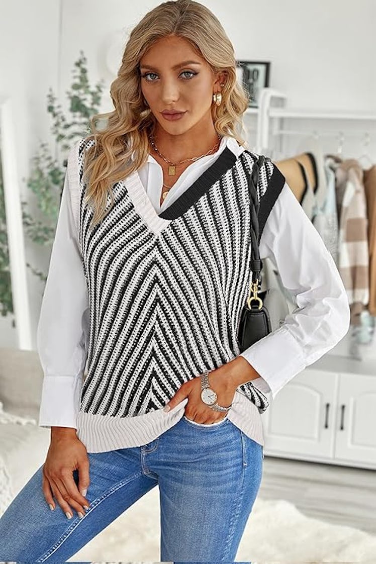 MARZXIN V Neck Sweater Vest