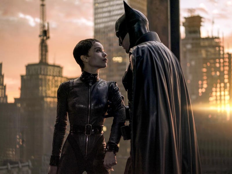 Zoë Kravitz and Robert Pattison in 'The Batman.'