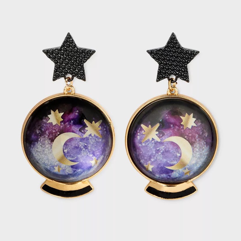 Halloween Star Moon Earrings from target's halloween collection 2024