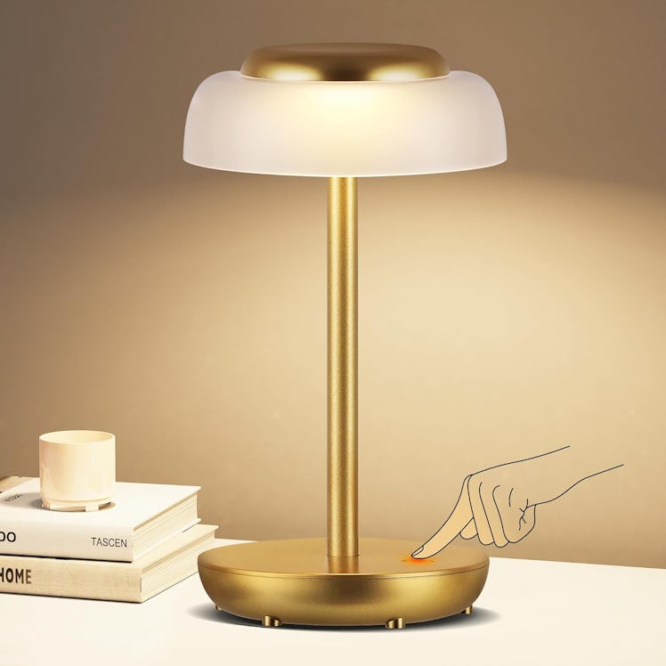 QiMH Battery Operated LED Table Lamp