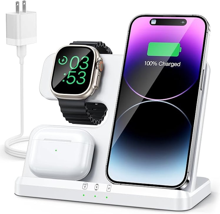 JARGOU 3 in 1 Wireless Charging Station