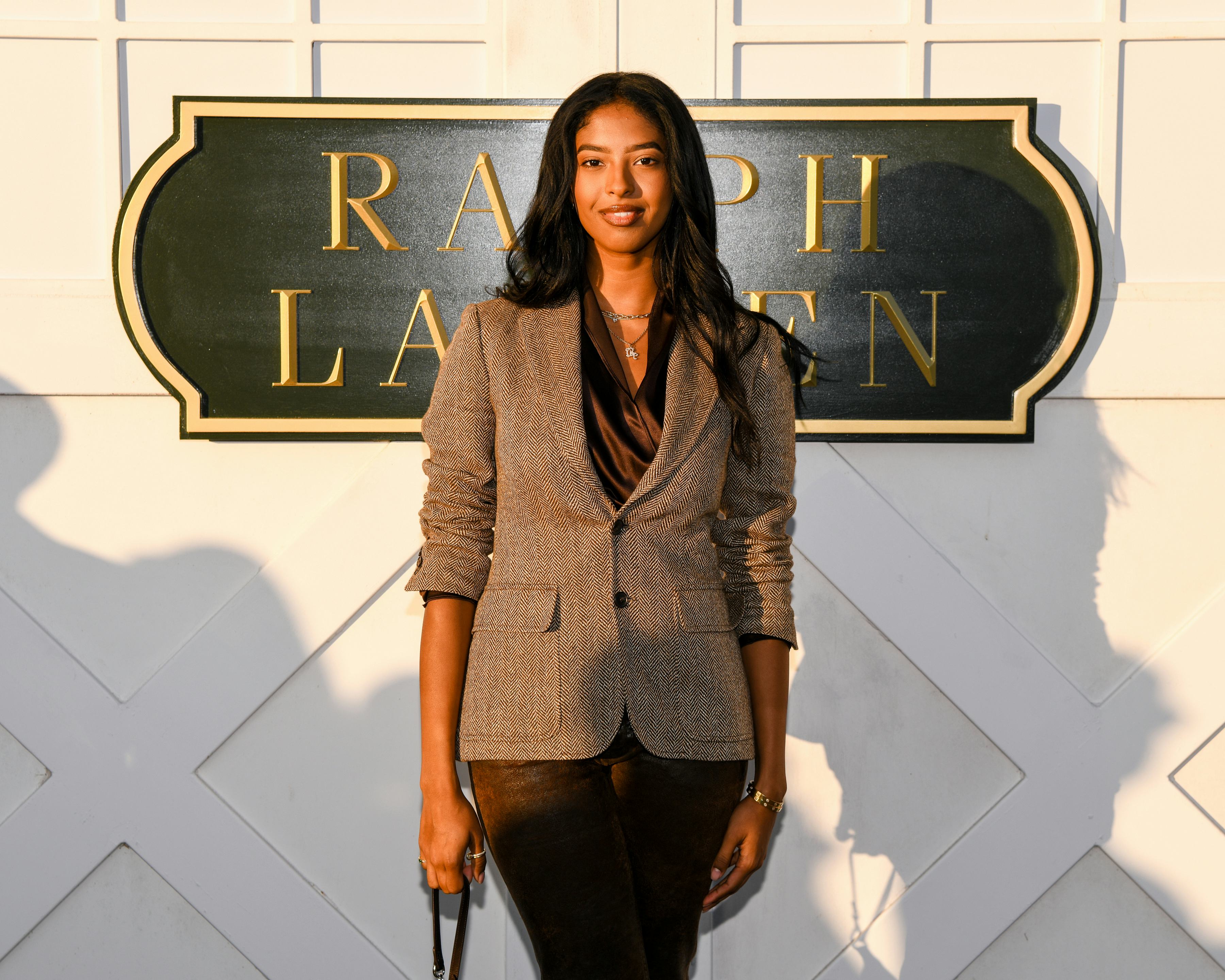 Natalia Bryant at the Ralph Lauren NYFW Spring/Summer 2025 show.