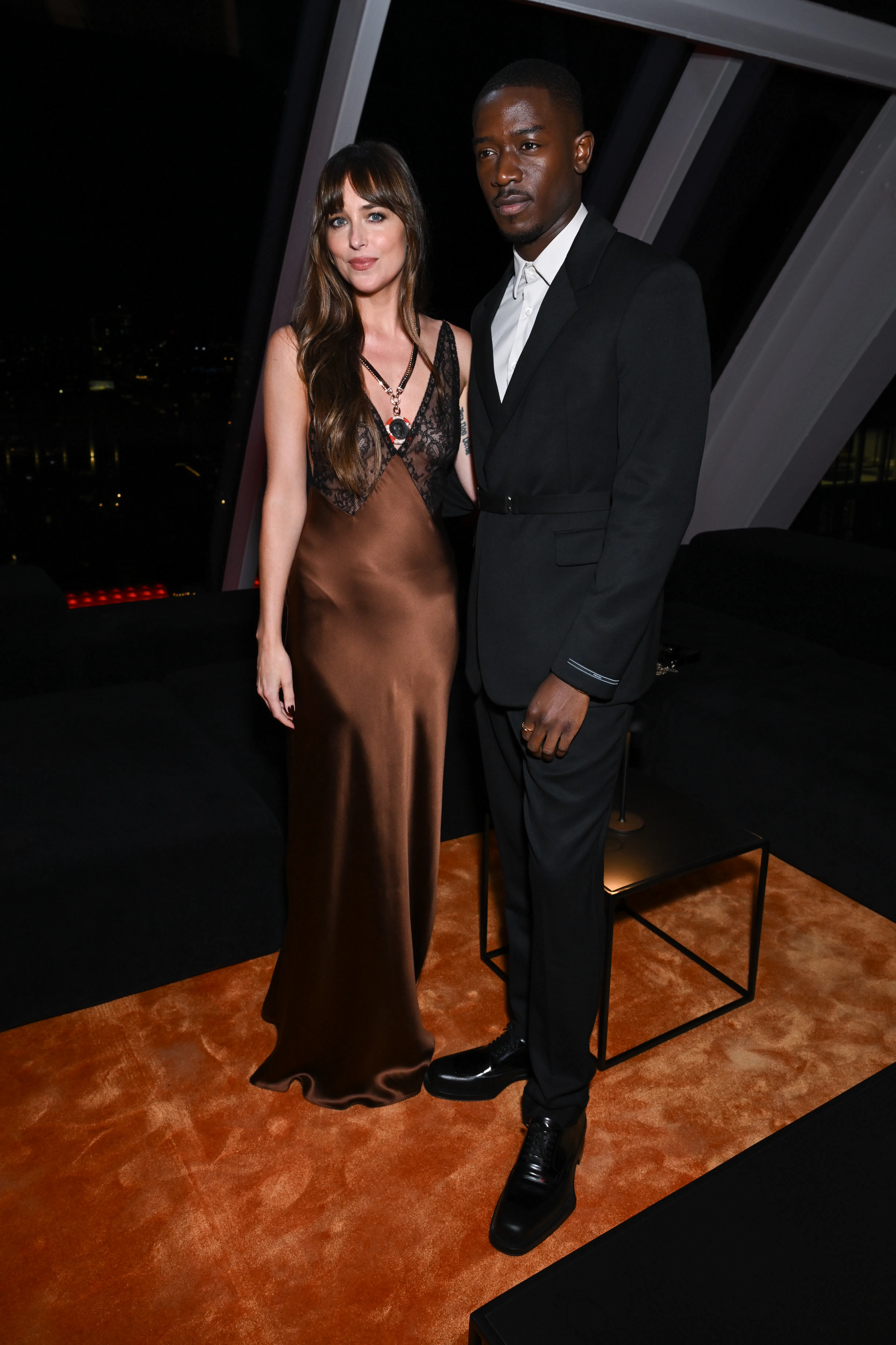 Dakota Johnson ve Damson Idris, New York Hazır Giyim Moda Haftası kapsamında Bulgari Studio partisinde...