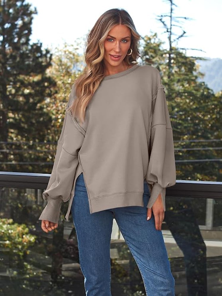 Trendy Queen Oversized Crewneck Sweatshirt