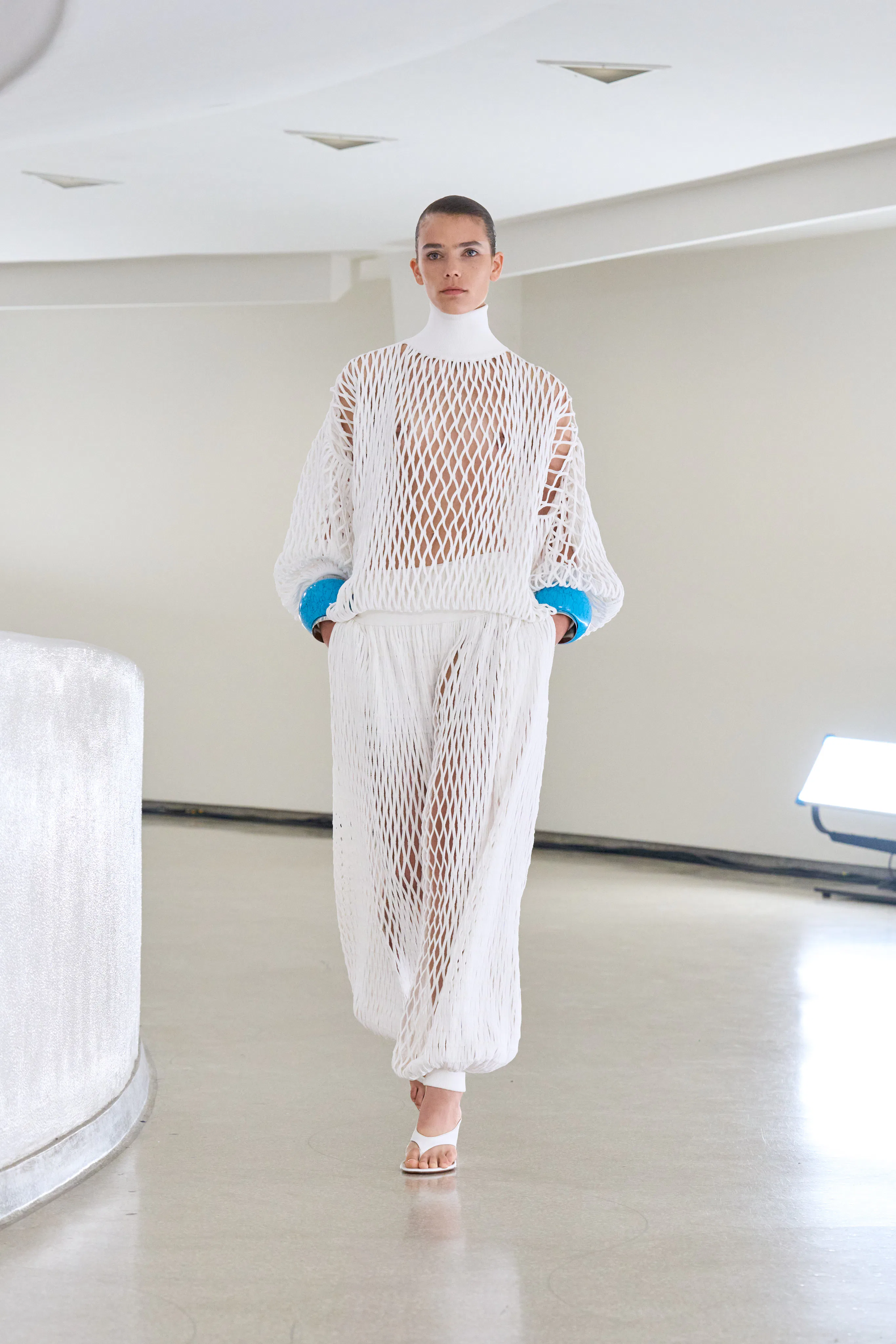 alaia white dress winter spring 2025 ALAA WS25 COLLECTION BY @PIETER_MULIER