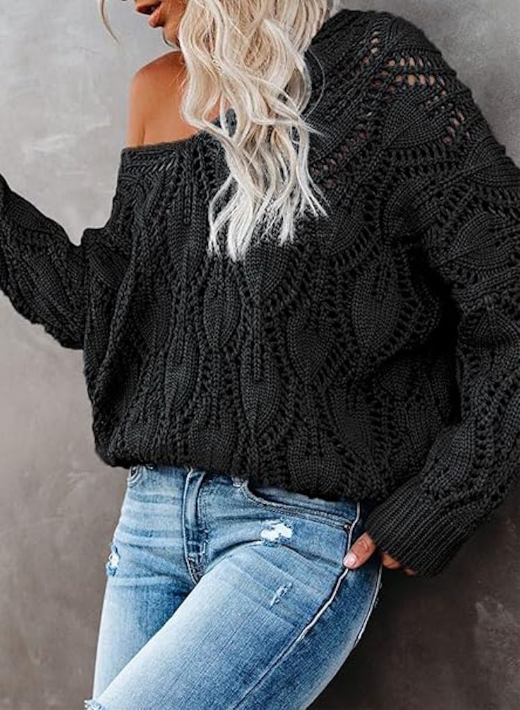 Dokotoo Crochet Pullover Sweater