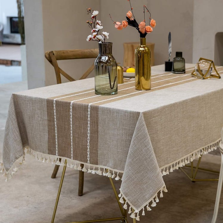 TEWENE Cotton-Linen Tablecloth