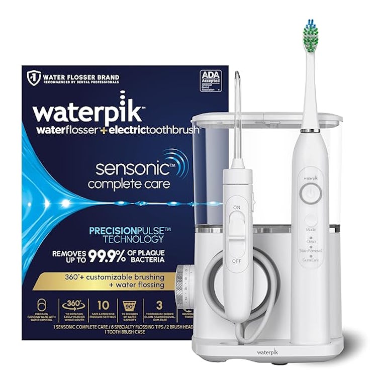 Waterpik Sensonic Complete Care Water Flosser and Rechargeable Electric Toothbrush Set (10 Pieces)