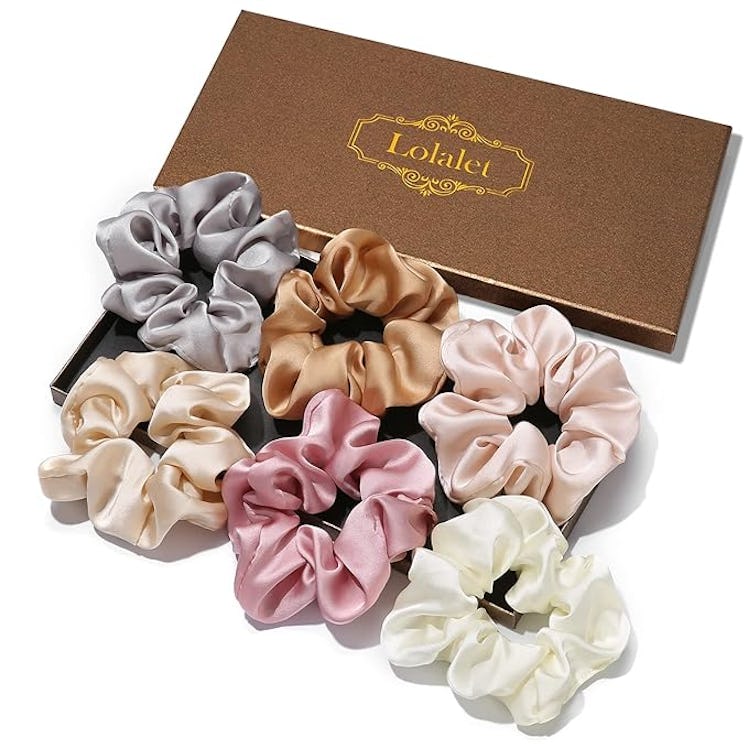 Lolalet Satin Scrunchies (6-Pack)