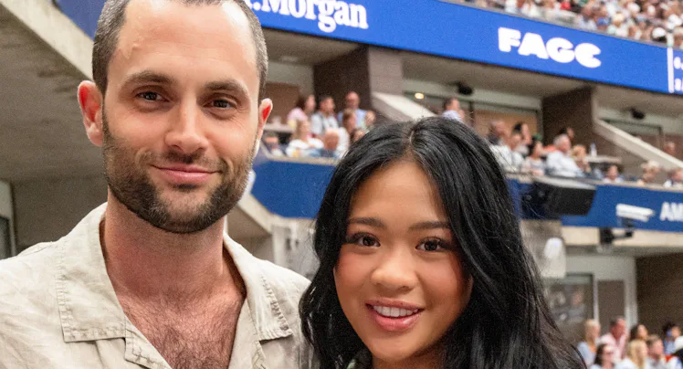 Penn Badgley and Suni Lee