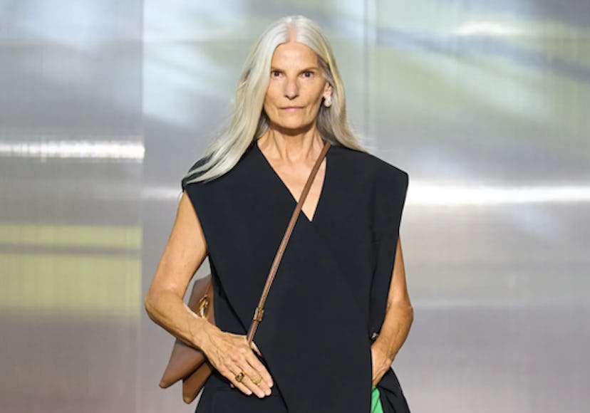 Clear gloss nails were spotted at New York Fashion Week Spring / Summer 2025.