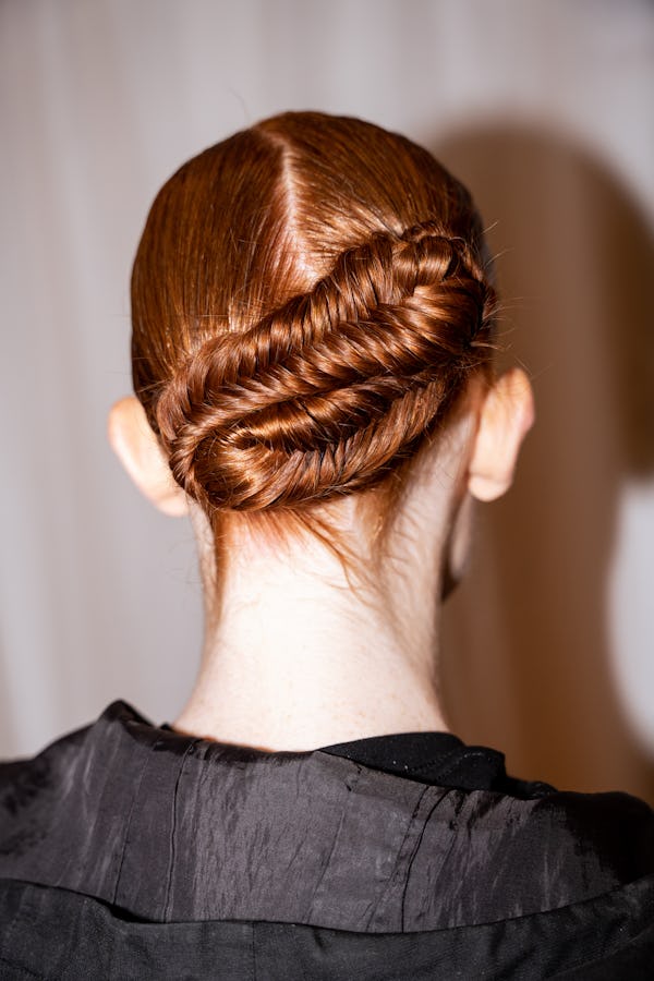 Patterned buns at Ulla Johnson.