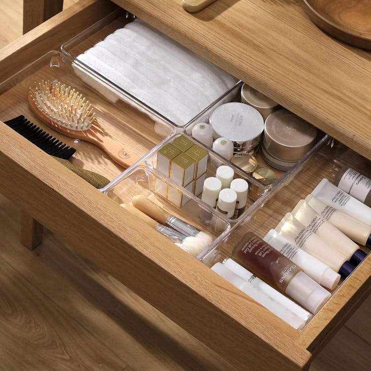  Criusia Clear Plastic Drawer Organizer Trays (6-Pack)
