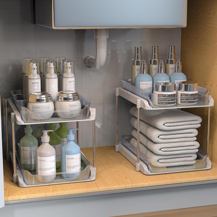 TOPITOP Under Sink Storage Organizer (2-Pack)