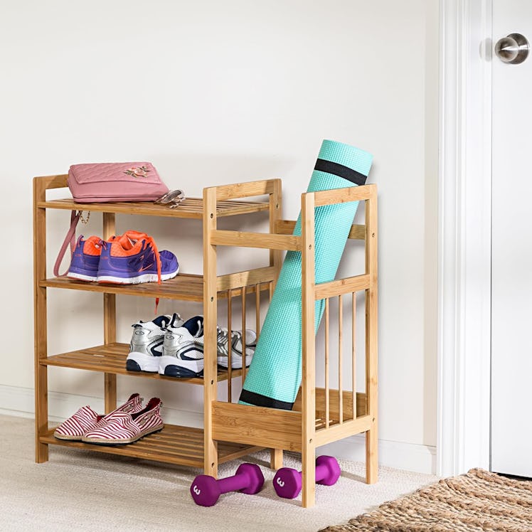 Honey-Can-Do 4-Tier Bamboo Entryway Organizer