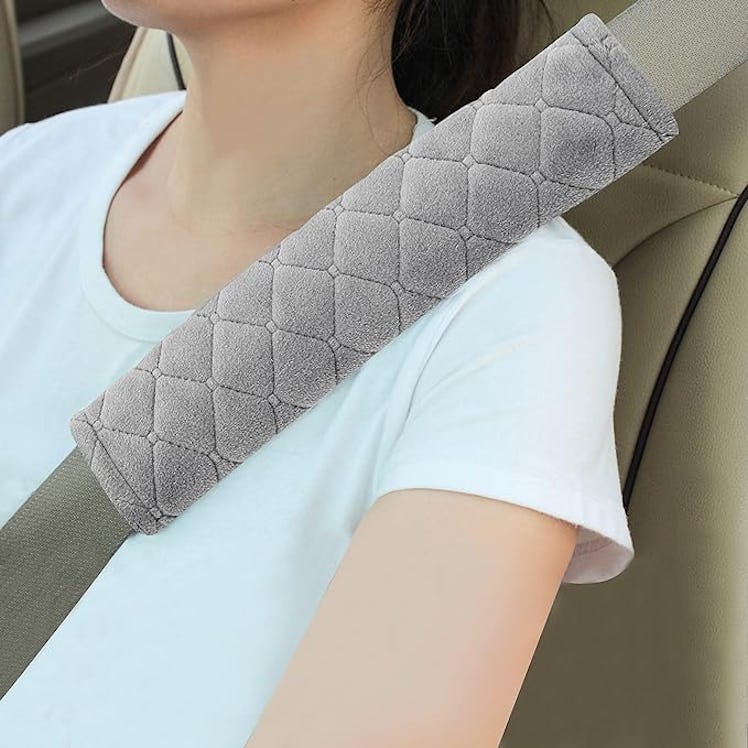Amooca Soft Auto Seat Belt Cover Cushion (2-Pack)