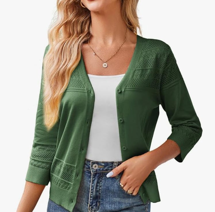 GRACE KARIN Cropped Cardigan