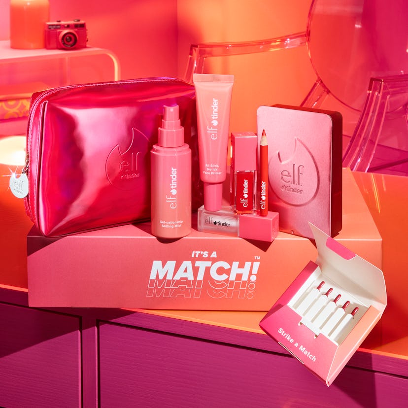 e.l.f Cosmetics and Tinder have teamed up to created a limited edition collection of glam essentials…