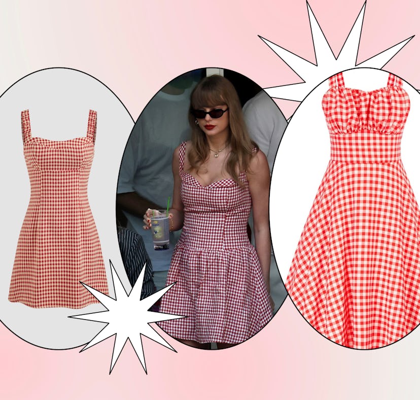 You can shop for dupes of Taylor Swift's red gingham U.S. Open dress.