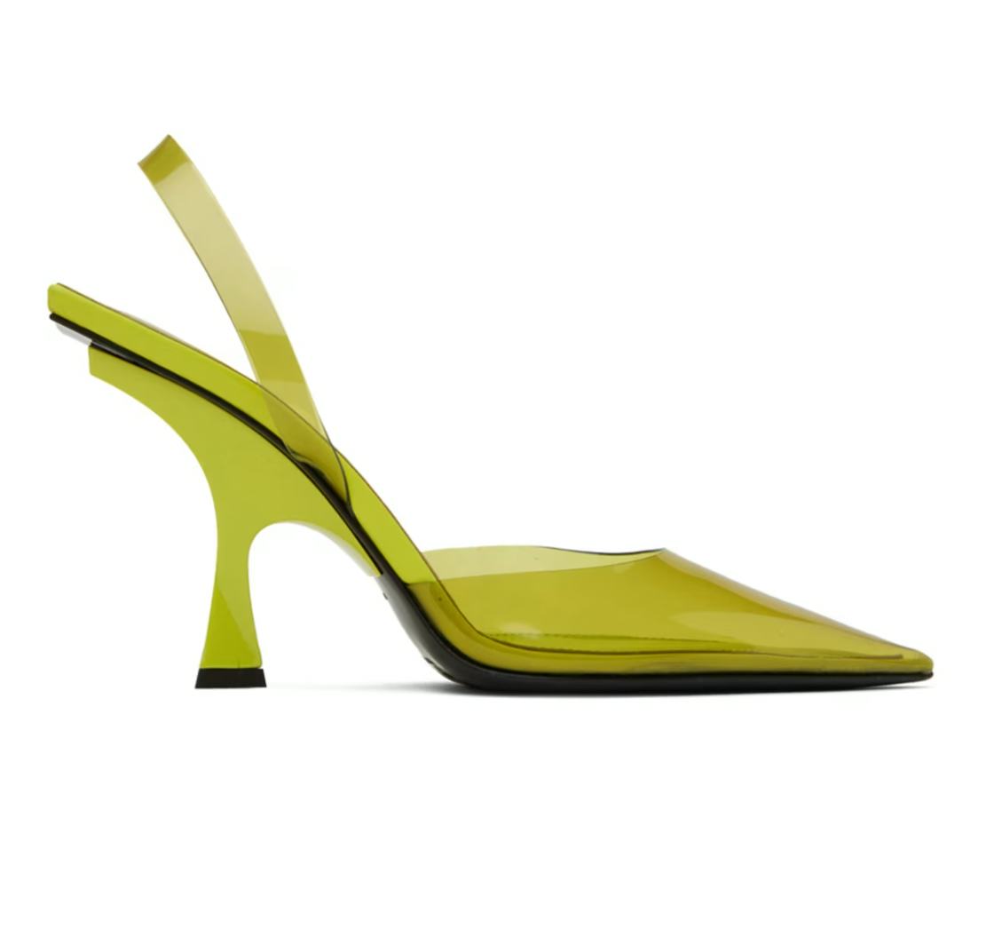 The Attico Yellow Ester Heels