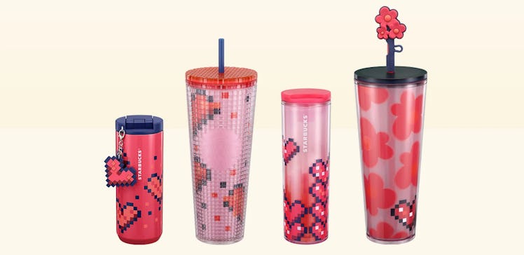 Starbucks released a Valentine's Day 2025 collection of merch.