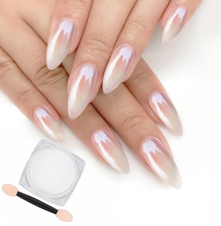 Artdone White Pearl Chrome Nail Powder