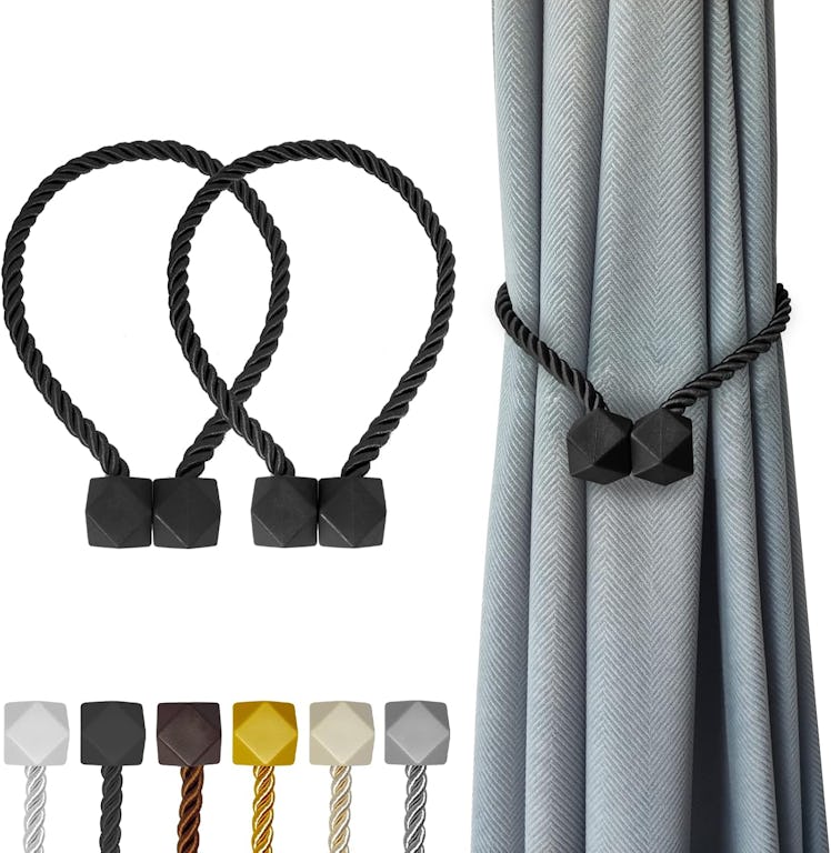 Hion Magnetic Curtain Tiebacks (2 Pieces)