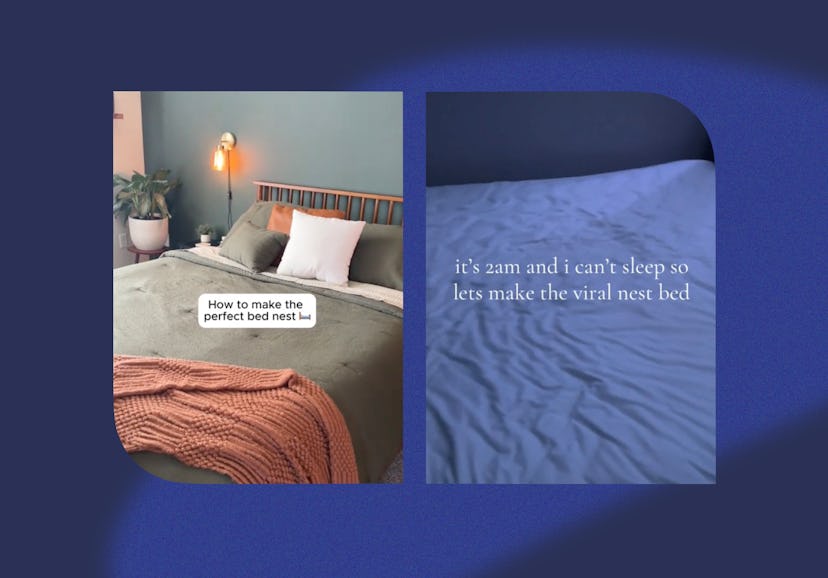 Making a "bed nest" could be the key to better sleep.